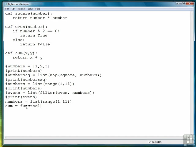 Python More On Functions - Higher Order Functions