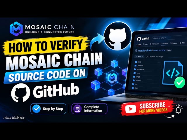 How To Verify Source Code On GitHub? Mosaic Chain source code. 