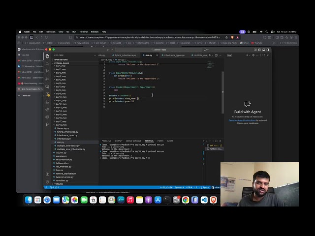 Inheritance and polymorphism in python programming language