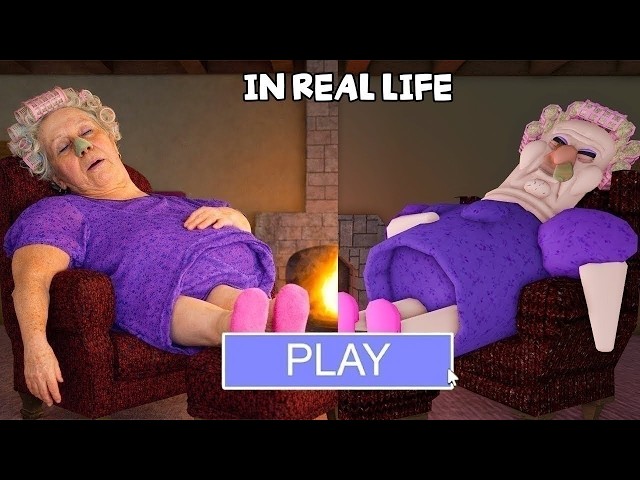 Escape GRUMPY GRAN'S HOUSE IN REAL LIFE OBBY - Roblox Scary Update All Bosses Full Gameplay