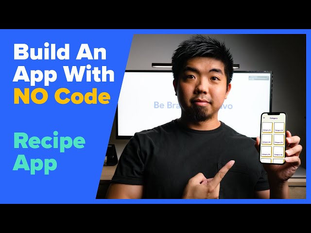 Create an app with NO code: How to build a recipe app