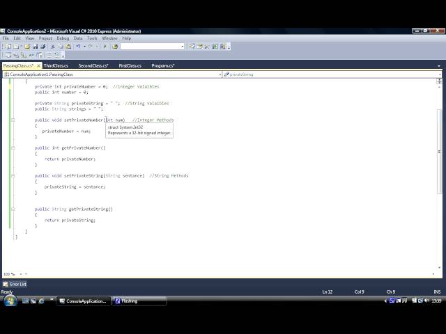 C# Beginner Programming Methods, Get and Set Methods Part 17