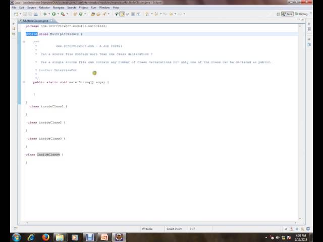 Can a java source file contain more than one class declaration