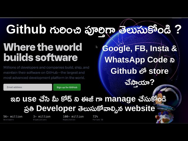 What is GitHub | Learn How to Use Git In Telugu |  Sai Gopi