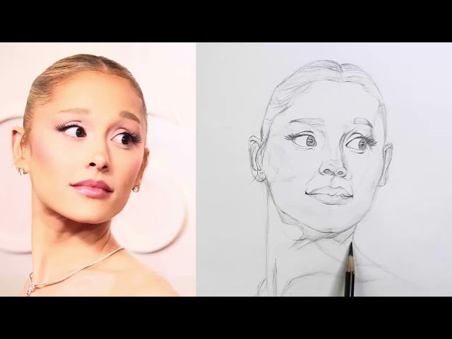Learn to Draw Ariana Grande | Step-by-Step Face Drawing Tutorial
