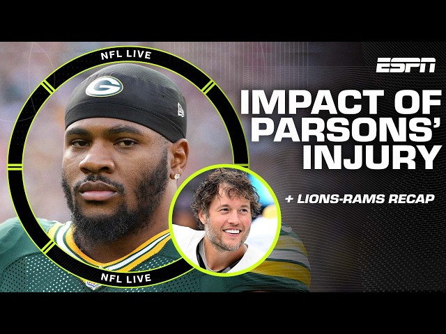 How will the Packers adjust without Micah Parsons? + Key takeaways from Lions vs. Rams 🔑 | NFL Live
