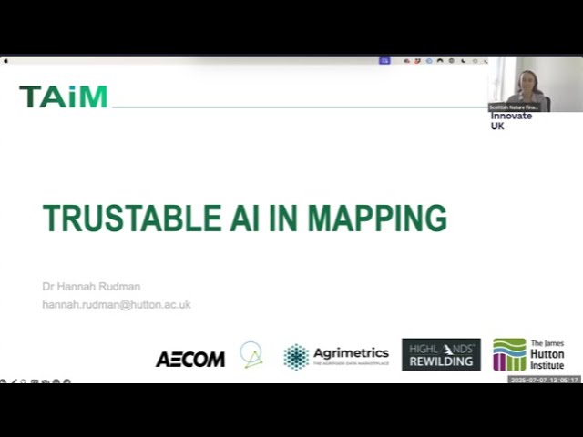 Trustable AI in Mapping in Scotland