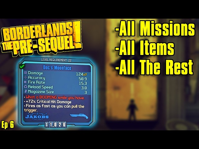 Doing EVERYTHING In Borderlands: The Pre-Sequel Ep 6 - Side Quest Speedrun