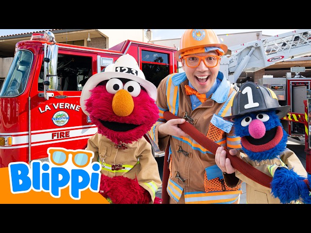 ⭐NUEVO⭐ Blippi y Elmo en la Estación de Bomberos 🚒👨‍🚒 Plaza Sésamo y Blippi