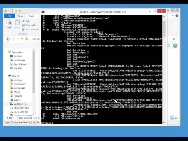 oledump With Plugins (bis): Malicious Word Document Analysis