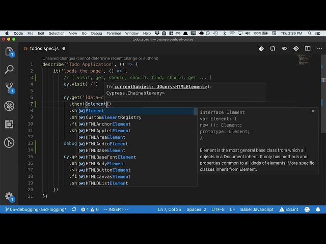 06 | Cypress Framework | Debug and Log with Cypress