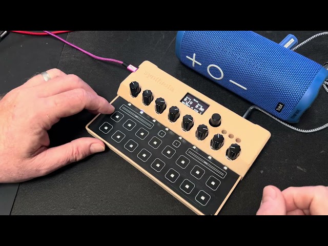 "tbish" update on "synthiota" board, jam starting at 1:20