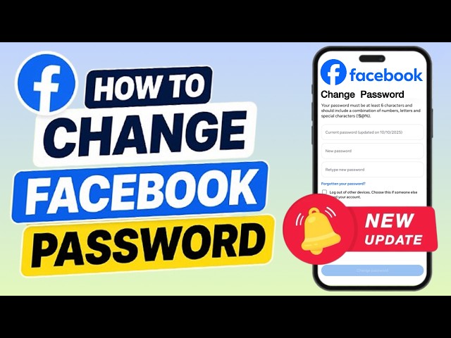 How to Change Facebook Password - Full Guide