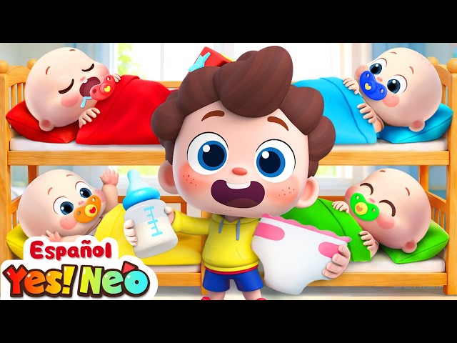Neo Cuida a Bebé | Los Bebés Dicen Gu Gu Ga Ga | Yes! Neo - Canciones y Caricaturas para Niños