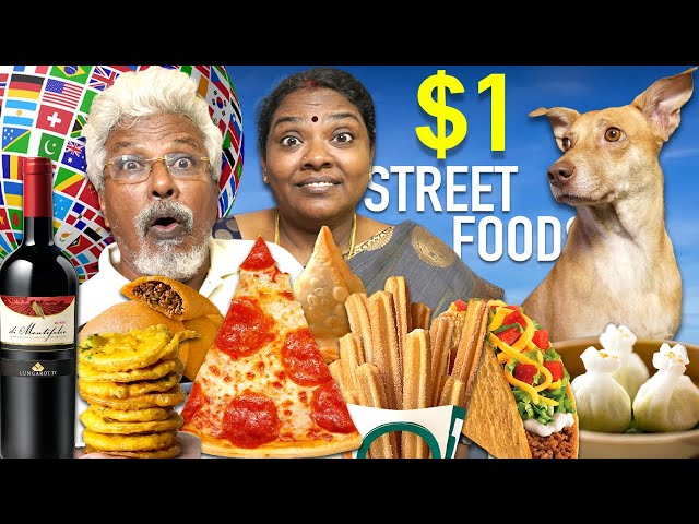Trying $1 Street Food around The World 🌎🔥