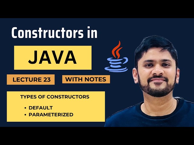 Constructors in Java | Default & Parameterized  Constructor |Java Tutorial for Beginners|Amit Thinks