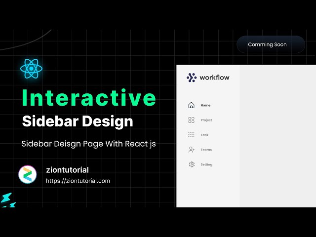 Sidebar Menu in React JS | React JS Dashboard Sidebar Navigation