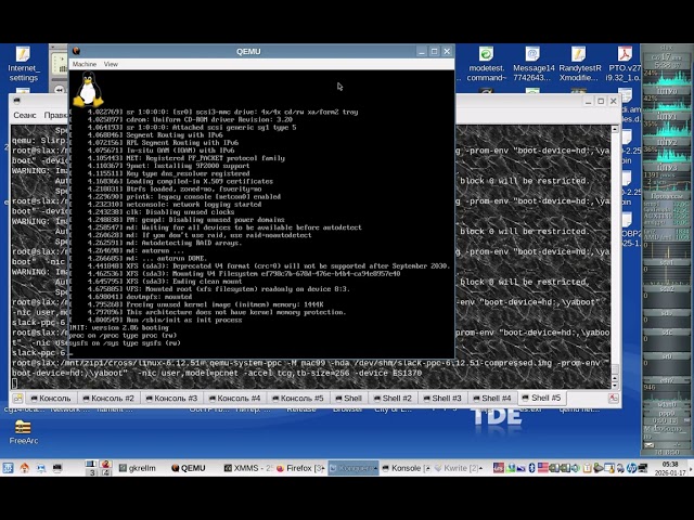 Yaboot booting kernel 6.12.56