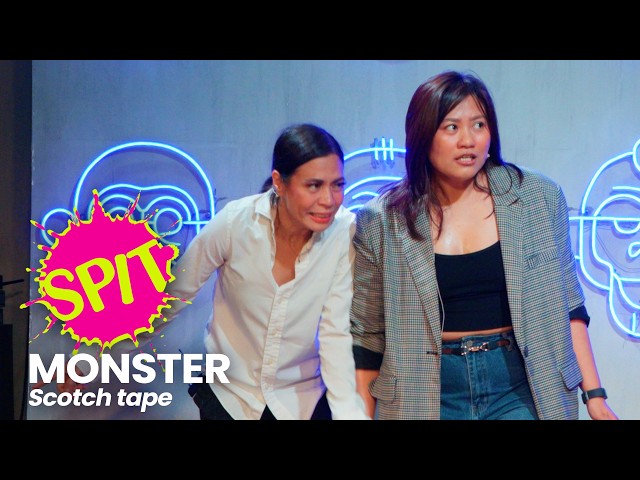 SPIT battles a monster item one-word-at-a-time | Monster | Scotch Tape