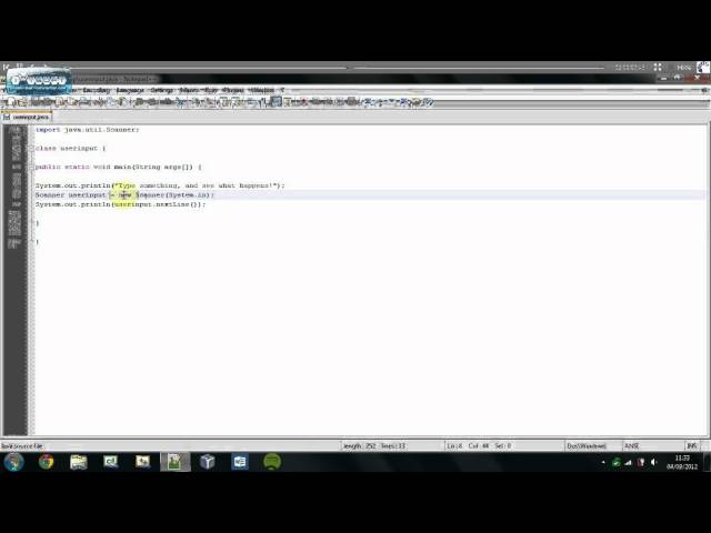 Understanding Java | User Input | Tutorial #5