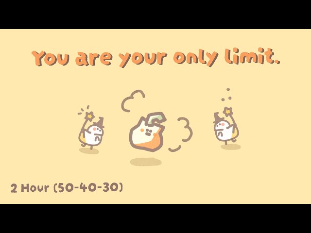 2 HR DEEP WORK SESSION | Pomodoro | Trying new method (50/40/30 Timer)