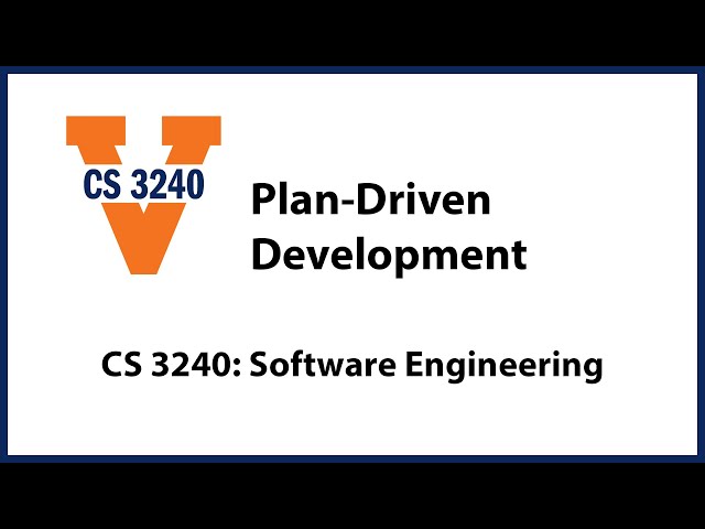 Plan-Driven Development