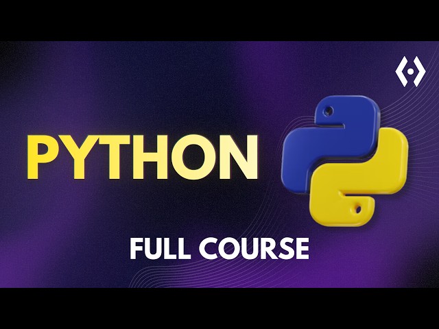 Python Full Course 2026 | Beginner to Advanced