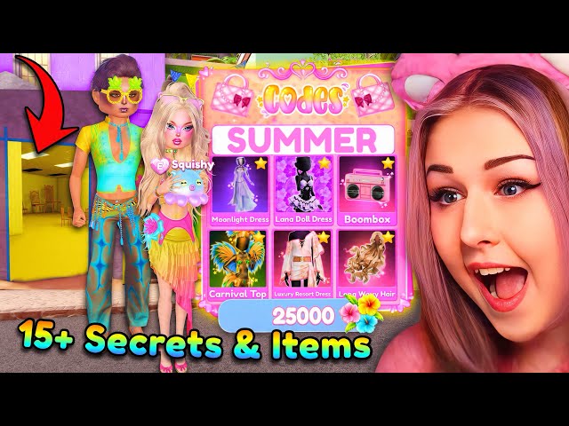 HOW To GET ALL 15+ SECRET Items In SUMMER UPDATE w/ Hidden LOCATIONS & CODES ROBLOX Dress to Impress