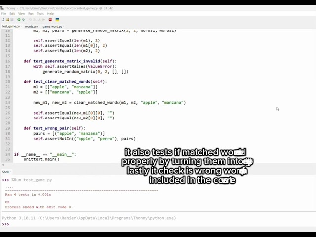 UNIT TEST
