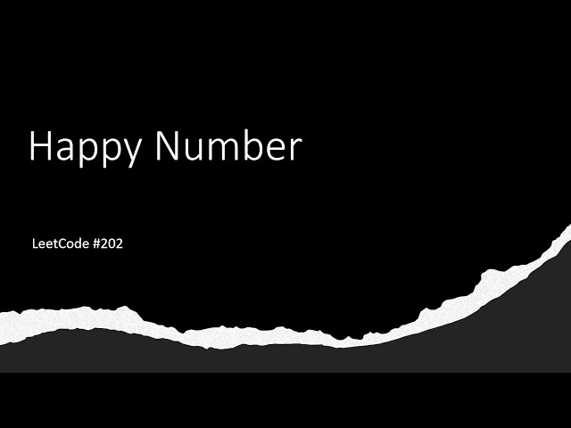 [SOLVED!] - Happy Number - LeetCode 202 - Java