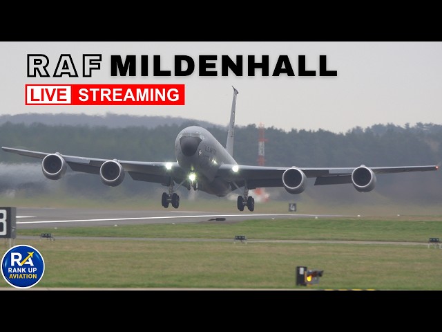 🔴LIVE: RAF Mildenhall | US Air Force KC-135, C-5M, C-17, C-130 & V-22 Osprey | 25/8/26
