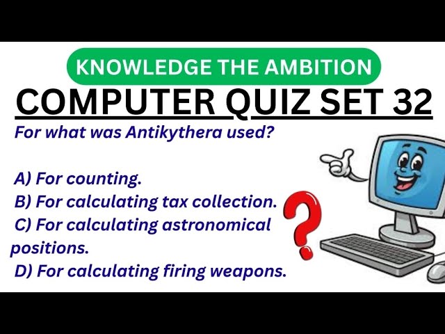 Computer gk quiz for Competitive Exams | 10000 Computer GK for SSC, Banking, Police, Railway Set 32