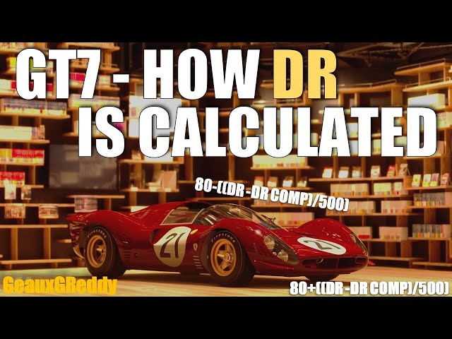 GT7 - How DR (Driver Rating) Points are Calculated