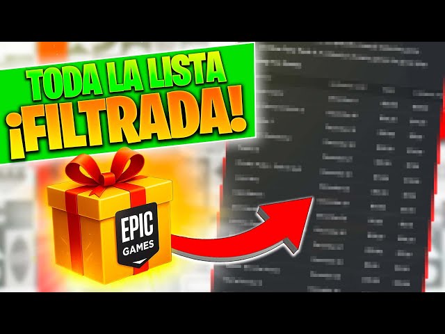 THE COMPLETE LEAKED LIST of EPIC GAMES MYSTERY GIFTS!