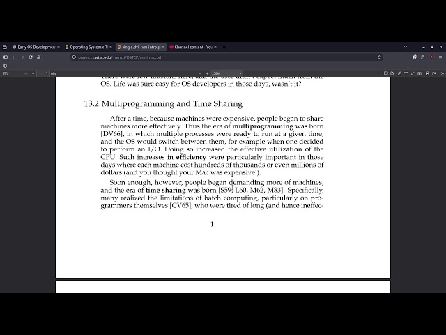 Studying systems programming everyday until I graduate. Day 16: Operating systems