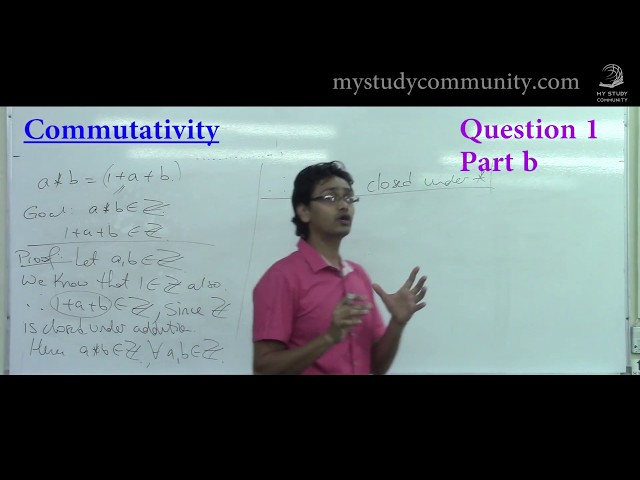 Binary Operations: Closure, Commutative, Associativity, Identity, Inverse.  sGA (-01)
