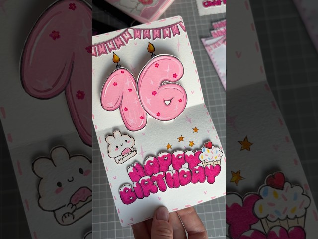 DIY the cutest BIRTHDAY card EVER 💖✨