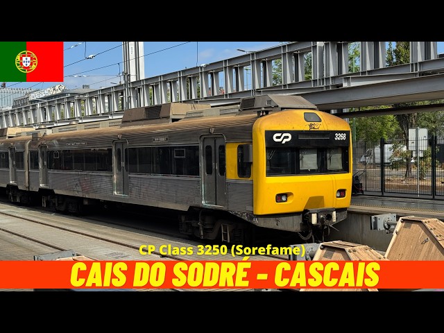 Cab Ride Cais do Sodré, Lisbon → Cascais (Portugal, July 2026) Train Driver's View 4K