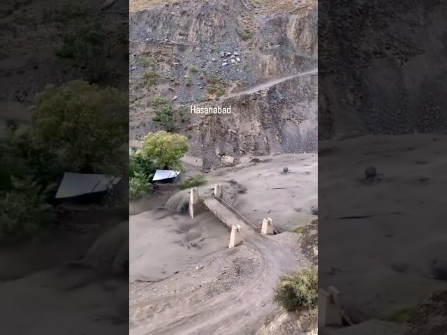 Glacier outbrust in Gilgit Baltistan😮😱 #shorts #flood #viral #trending