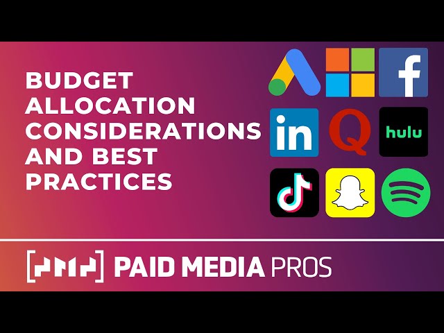 Budget Allocation in Paid Media