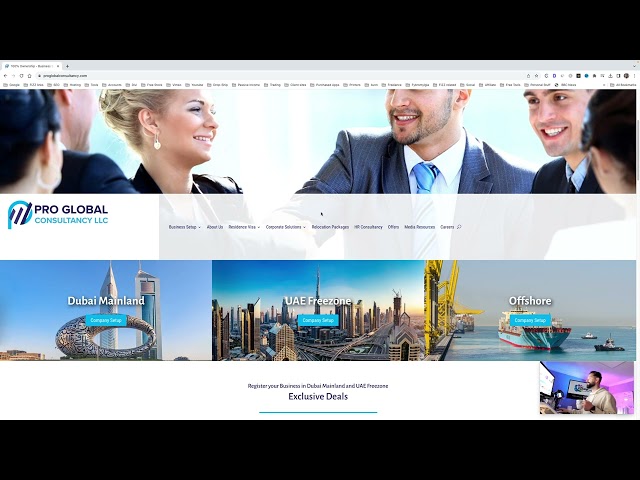 WordPress Web Design for Company in Dubai, UAE by FIZZ designs & SEO Glasgow