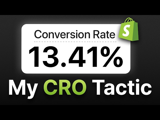Increase Your Conversion Rate INSTANTLY With This CRO Concept [Ecommerce 2025]