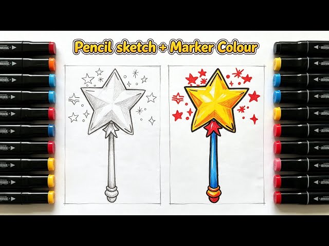This magic Star Drawing Transformation is SO Satisfying