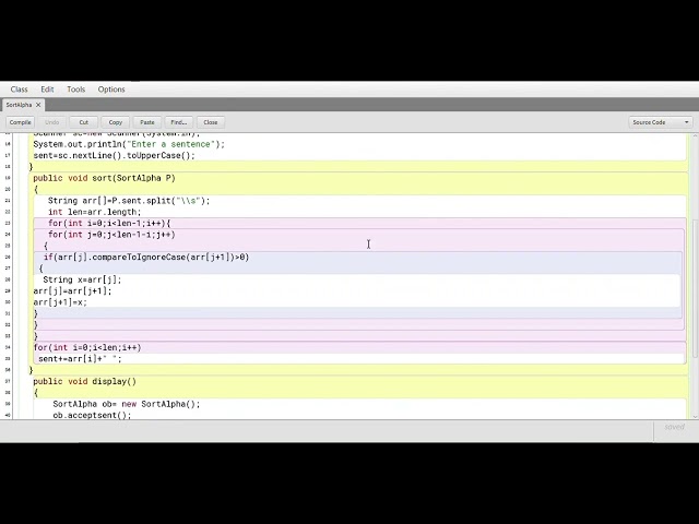 SortAlpha Program || ISC class 12th ||PYQ2024