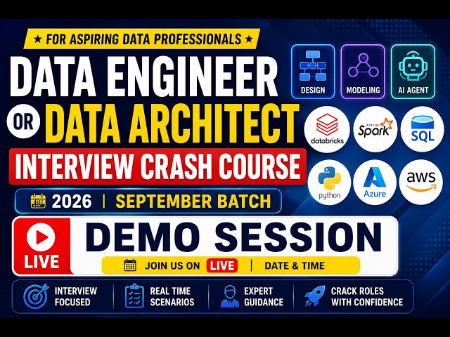 How to Crack Data Engineer & Data Architect Interviews in 2026 | Full Roadmap