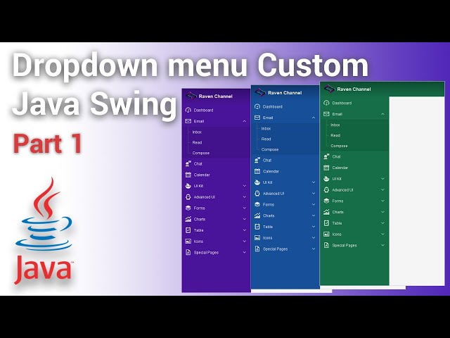 How to Create Dropdown Menu Desktop App using Java Swing | Part #1