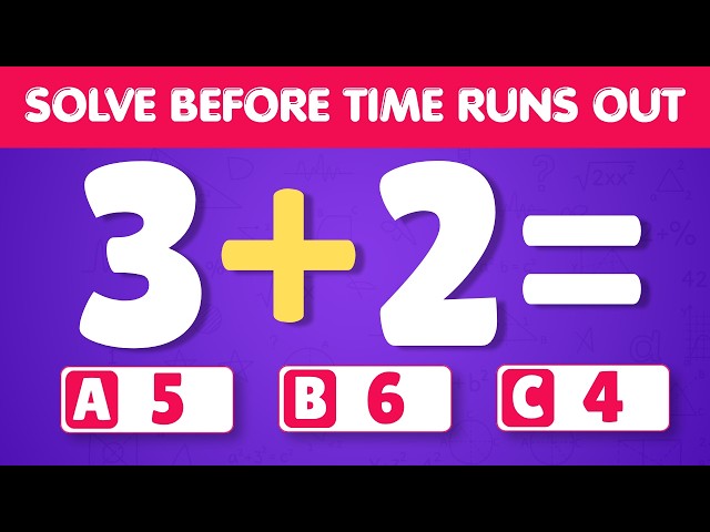 Can You Pass This Addition Quiz? ➕🧠 Easy to Hard | Math Quiz for Kindergarten & Grade 1