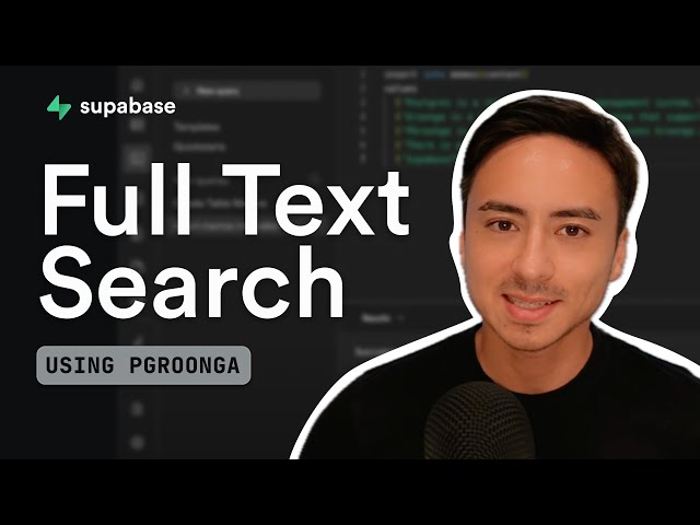 Multilingual full text search using PGroonga in Supabase