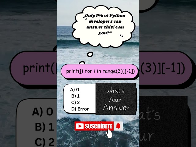 Only 1% of Python developers can answer this! Can you? #shortsfeed #shortsfeed #interview #python