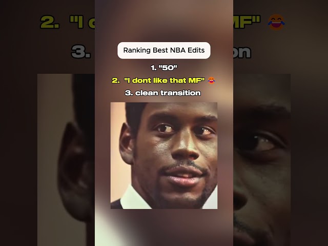 Ranking Best NBA Edits